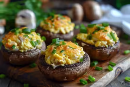 Печериці з куркою і сиром