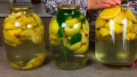 Компот з яблук і м’яти