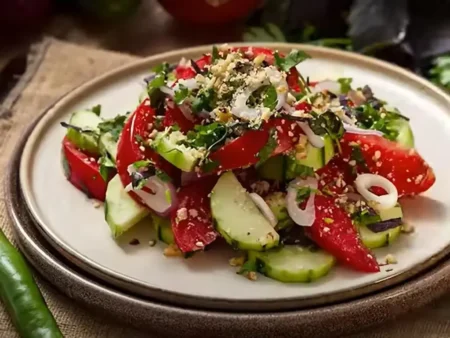 Грузинський салат з горіхами