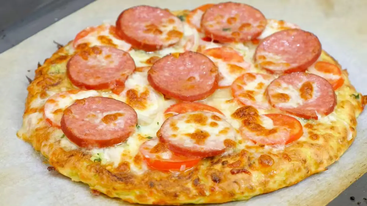 Кабачкова піца на сковорідці