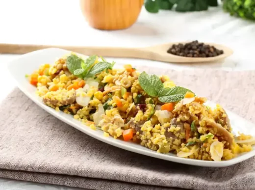 Кускус з овочами і філе