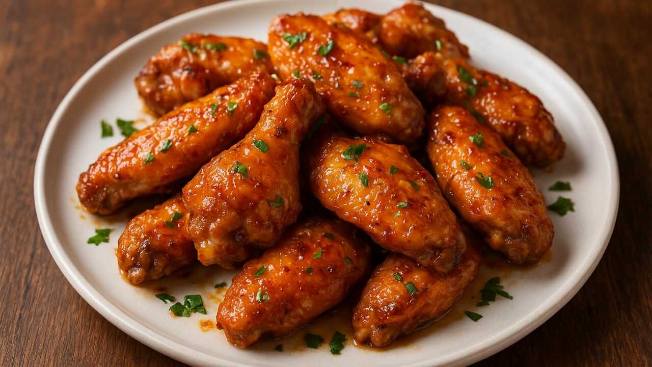 Курячі крильця в медово-гірчичному соусі