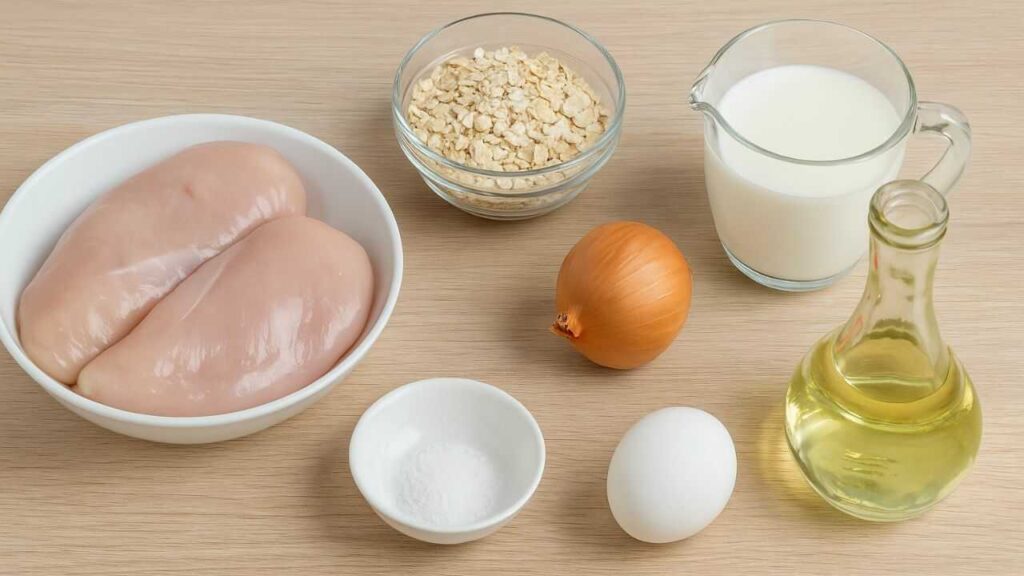 Рецепт курячі котлети з вівсянкою